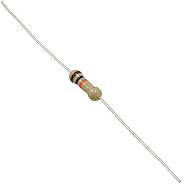 TE Connectivity 100Ω Carbon Film, Ceramic Resistor 0.5W ±5% 1623932-6