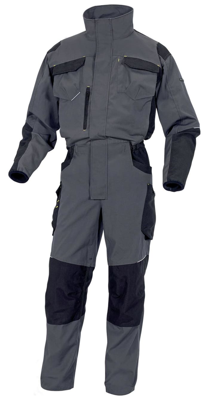 Delta Plus Black, Grey, Yellow Overall, S