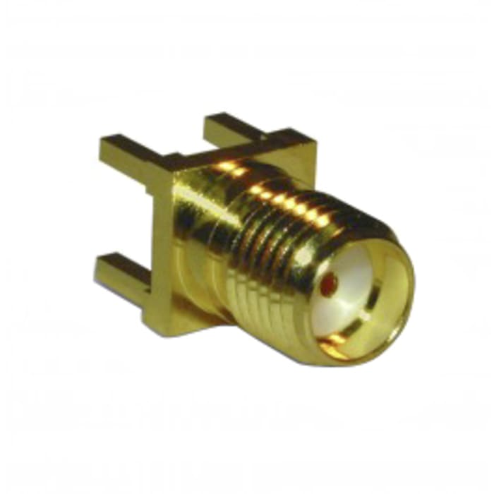 Amphenol RF, Jack PCB Mount SMA Connector, 50Ω, Solder Termination, Straight Body