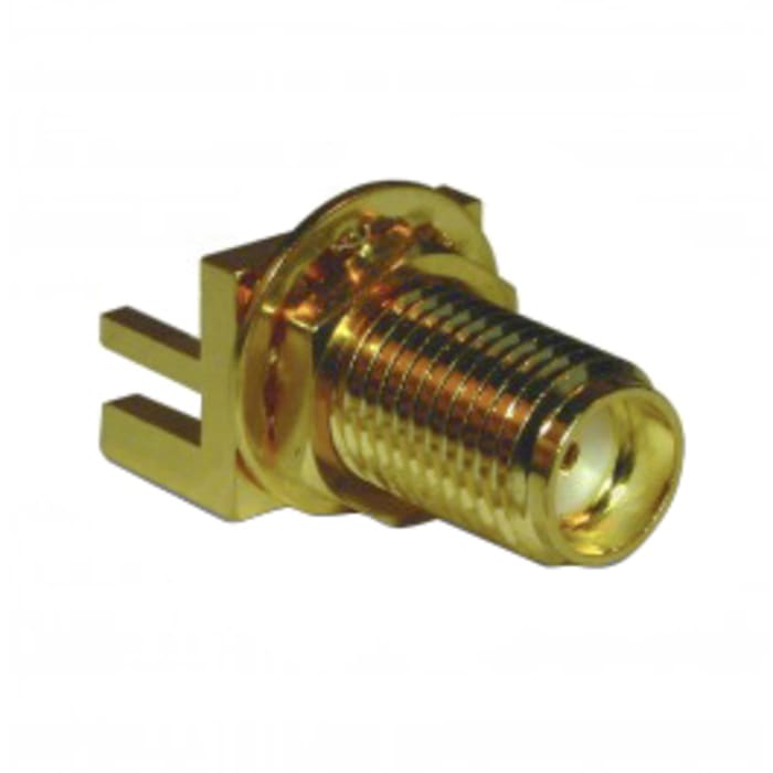Amphenol RF, jack Edge Mount SMA Connector, 50Ω, Solder Termination, Straight Body