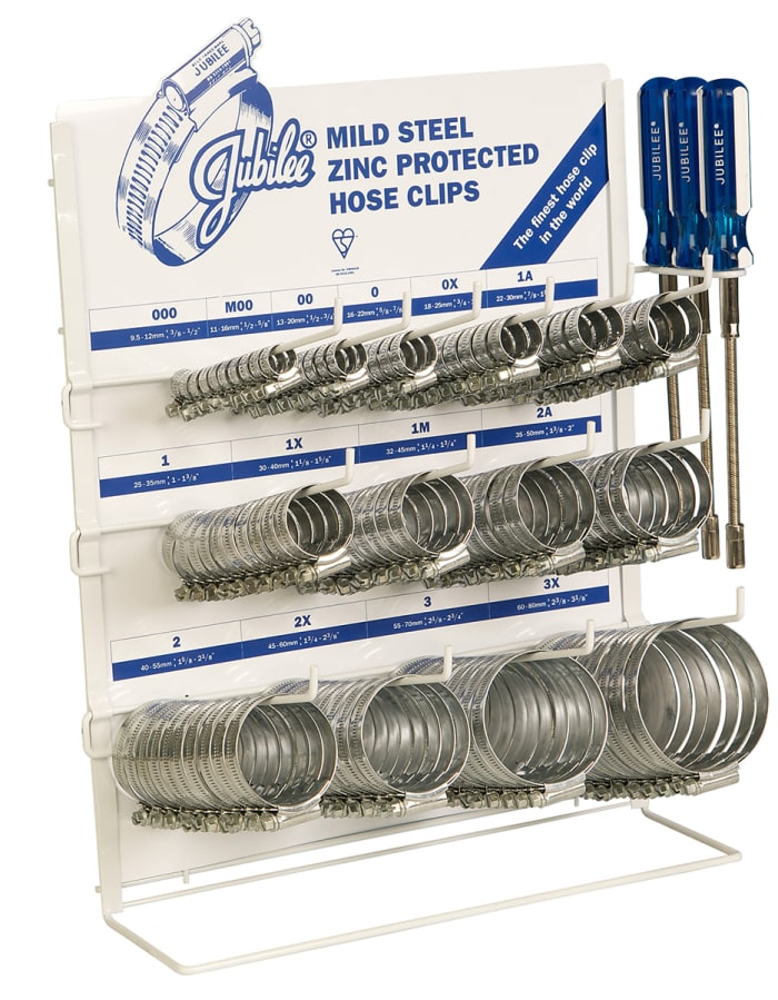 Jubilee 140 Piece Mild Steel P-Clip Kit