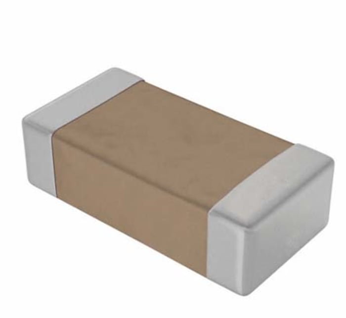 AVX 100 nF Multilayer Ceramic Capacitor, 50 V dc, ±5 %, Surface