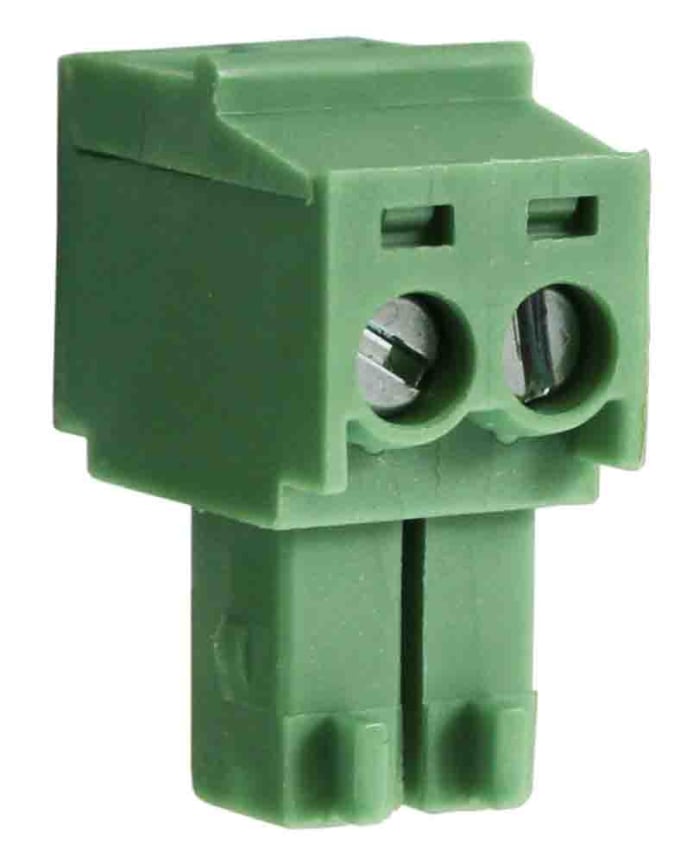RS PRO, 3.5mm Pitch, 2 Way, , Pluggable Terminal Block, Plug, Through Hole, Screw Termination