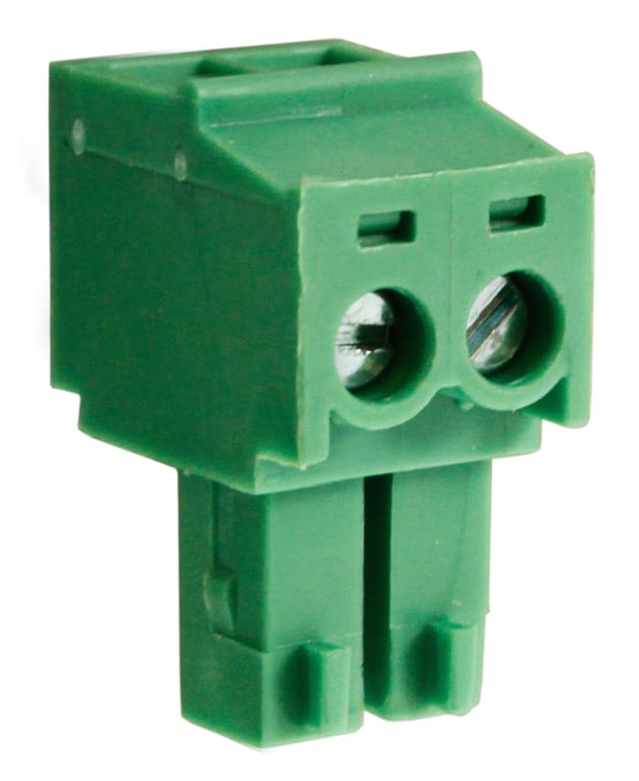 RS PRO, 3.81mm Pitch, 3 Way, Pluggable Terminal Block, Plug, Through Hole, Screw Termination