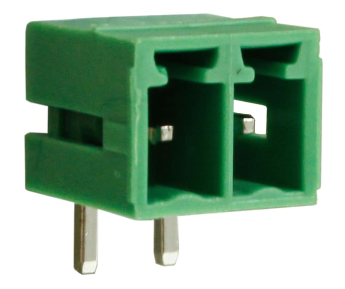 RS PRO, 3.81mm Pitch, 4 Way, Right Angle, Pluggable Terminal Block, Header, Through Hole, Screw Termination