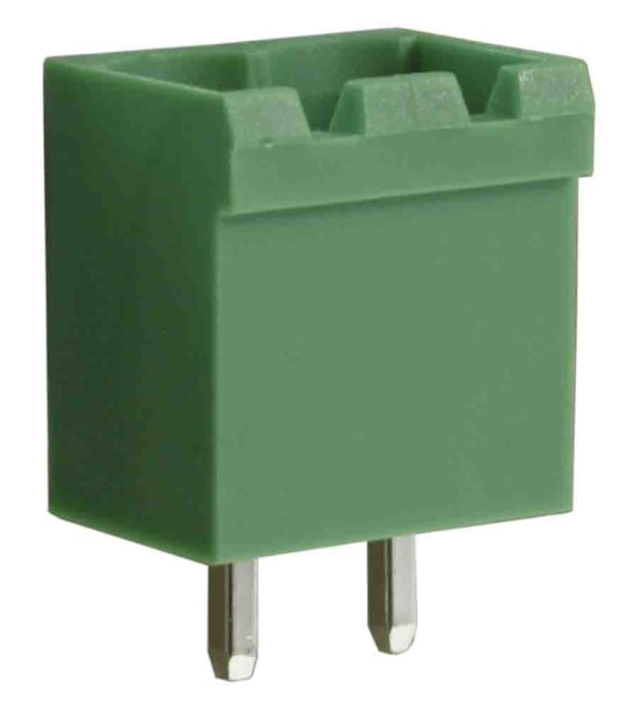 RS PRO, 5mm Pitch, 2 Way, , Pluggable Terminal Block, Header, Through Hole, Screw Termination