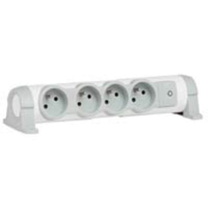 Legrand 4 Socket Type E - French Trailing Socket, 230 V