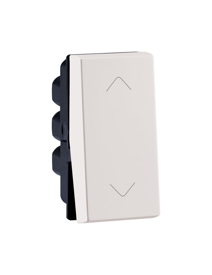Legrand White Push Button Light Switch, 2 Way, 1 Gang, Mosaic