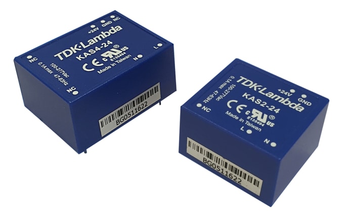TDK-Lambda Embedded Switch Mode Power Supply SMPS, KAS2-12, 12V dc, 160mA, 2W, 1 Output, 120 → 430 V dc, 90