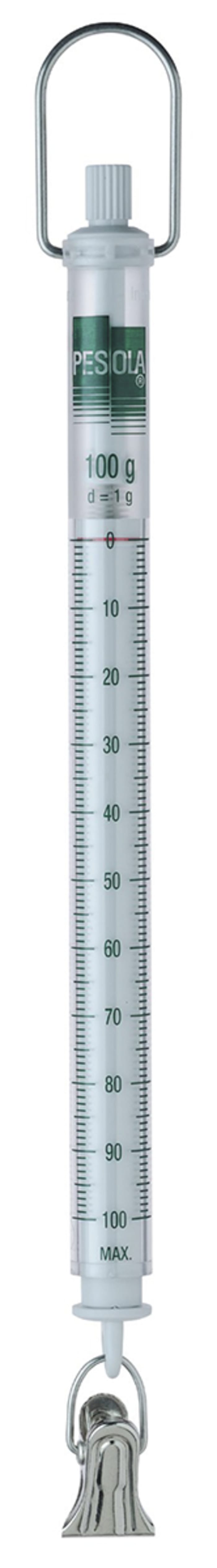Balance suspendue Pesola, max. 100g, résolution 1 g