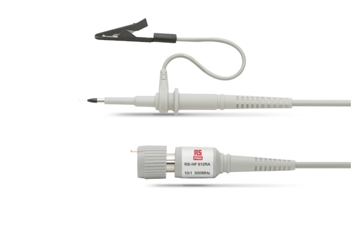 RS PRO Oscilloscope Probe, Voltage Type, 500MHz, 1:10, BNC Connector