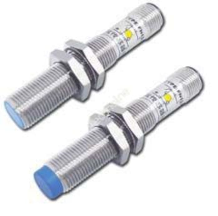 RS PRO Capacitive Threaded Barrel Proximity Sensor, M12, 4 mm Detection, PNP NO, 10 → 30 V dc