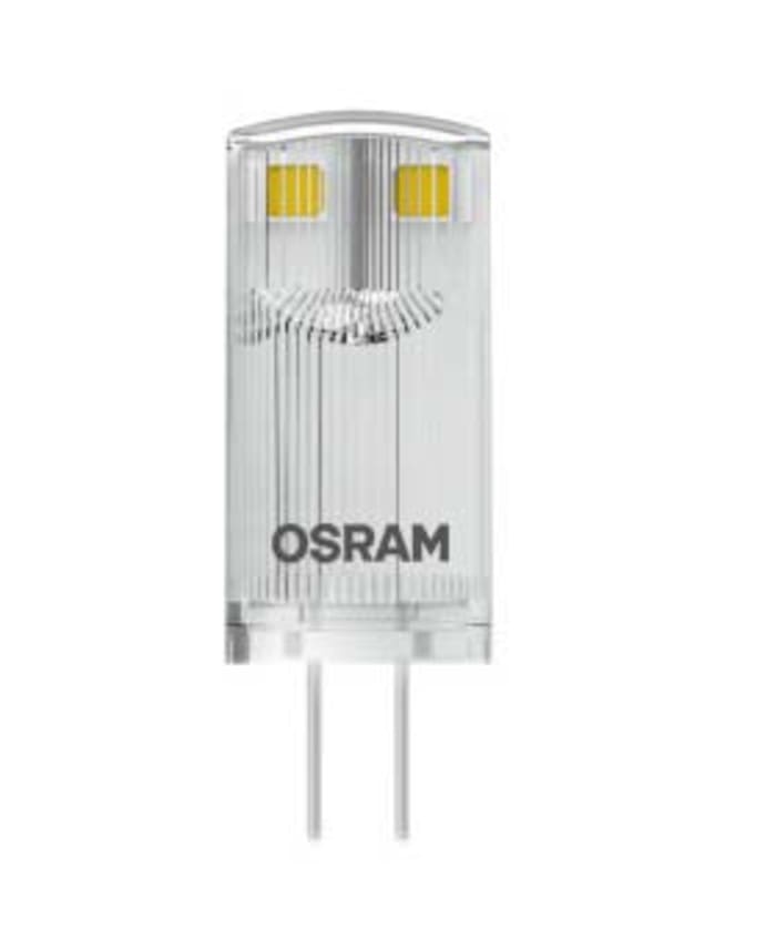 Bombilla LED, tipo cápsula Osram, 12 V, 900 mW, casquillo G4, Blanco Cálido, 2700K, 100 lm, 15000h