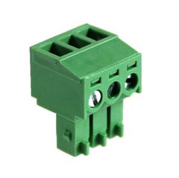 RS PRO, 3.81mm Pitch, 10 Way, Vertical, Pluggable Terminal Block, Plug, Plug-In, Screw Termination