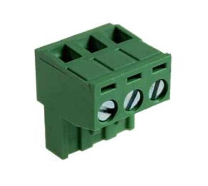 Násuvná svorkovnice, rozteč: 5.08mm, počet řad: 1, počet kontaktů: 10, orientace těla: Pravý úhel, Zásuvný, Zelená