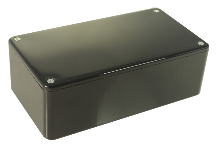 RS PRO Black ABS Enclosure, Black Lid, 150 x 80 x 50mm