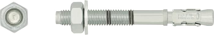 R-XPT-12100-SF/10 RawlPlug | RawlPlug Steel Through Bolt 12mm, fixing ...