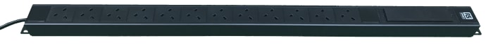 RS PRO Type G - British 12 Gang Power Distribution Unit, 3m Cable, 13A, 250 V ac