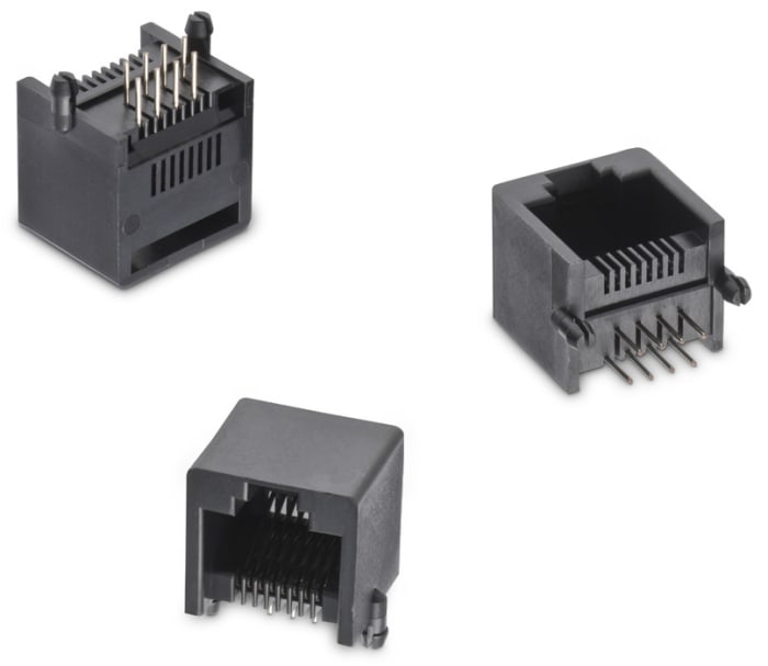 Wurth Elektronik WR-MJ Series Female RJ45 Connector, PCB Mount Horizontal 1 Port 8 -Way