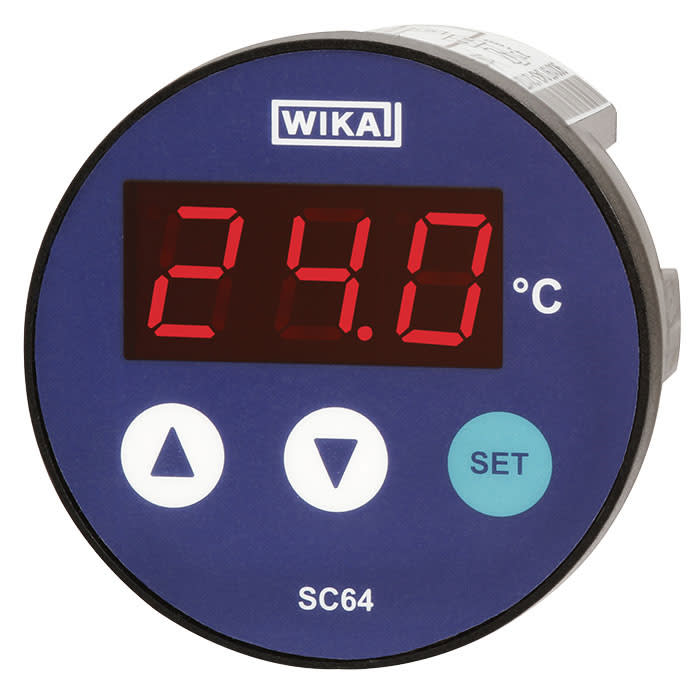 14054709 WIKA WIKA Panel Mount PID Temperature Controller, 64mm Relay