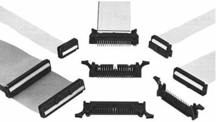 Connecteur IDC Hirose Mâle, 10 contacts, 2 rangées, pas 2.54mm, Traversant, série HIF3B