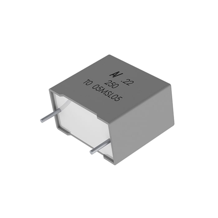 KEMET R60 Metallised Polyester Film Capacitor, 160 V ac, 250 V dc, ±10%, 680nF, Through Hole