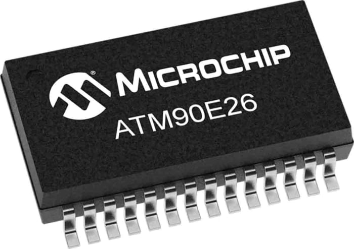 Microchip 16 bit Energy Meter IC 28-Pin SSOP, ATM90E26-YU-B