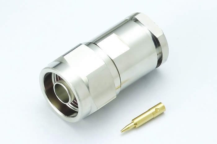 RS PRO, Plug Cable Mount N Connector, 50Ω, Solder Termination, Straight Body