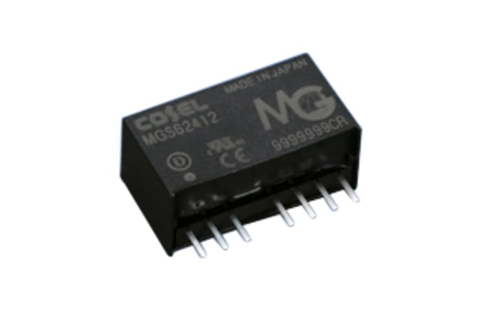 Cosel MGS DC-DC Converter, 15V dc/ 700mA Output, 18 → 36 V dc Input, 10.5W, PCB Mount, +85°C Max Temp -40°C Min