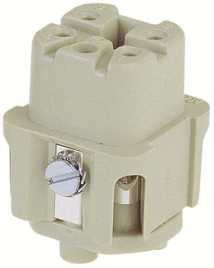 RS PRO Heavy Duty Power Connector Insert, 10A, Female, 5 Contacts