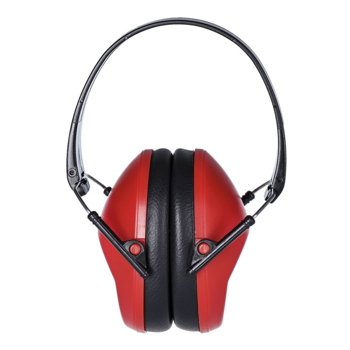 RS PRO Ear Defender with Headband, 22dB, Red