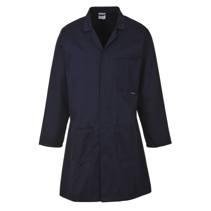 RS PRO Navy Men Reusable Lab Coat, M
