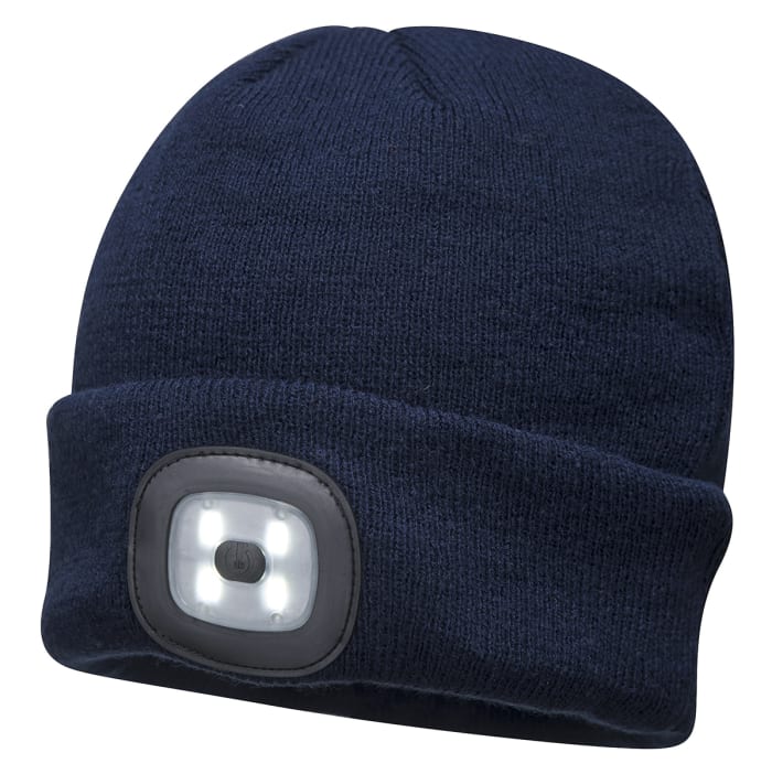RS PRO Navy Acrylic LED Beanie Hat