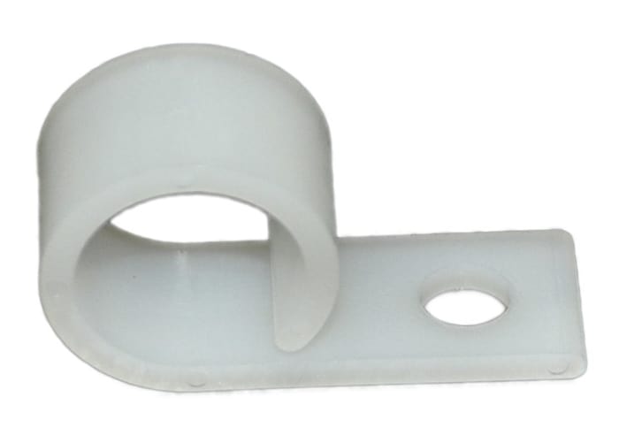 RS PRO Natural Nylon Cable clip, 12.7mm Max. Bundle