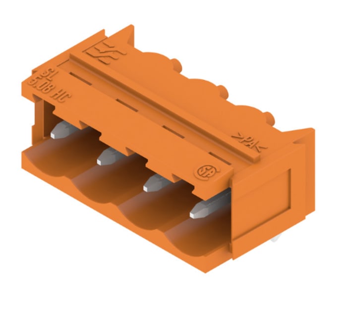 Weidmüller OMNIMATE SL Series Pluggable Terminal Block, 4-Contact, 5.08 mm Pitch, 1 Row, 1148100000