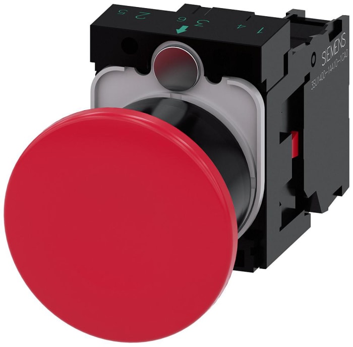 Siemens SIRIUS ACT 3SU11 Series Push Button Complete Unit, Panel Mount, 22mm Cutout, SPST