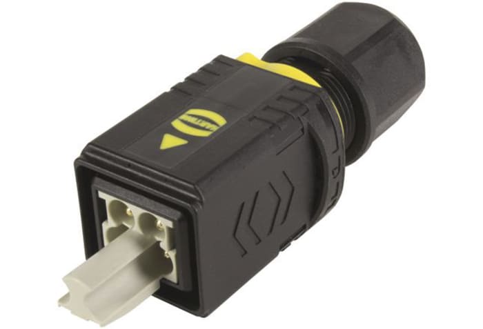 HARTING, HARTING PushPull Power Connector Cable Mount Plug, 4P, Crimp Termination, 12A, 48 V