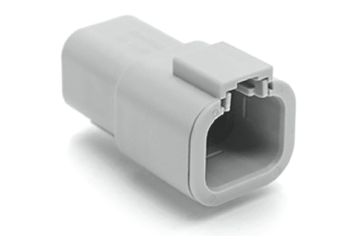 Amphenol Industrial, ATP Automotive Connector Socket Grey Cable Mount 4 Way, Crimp Termination ATP04-4P