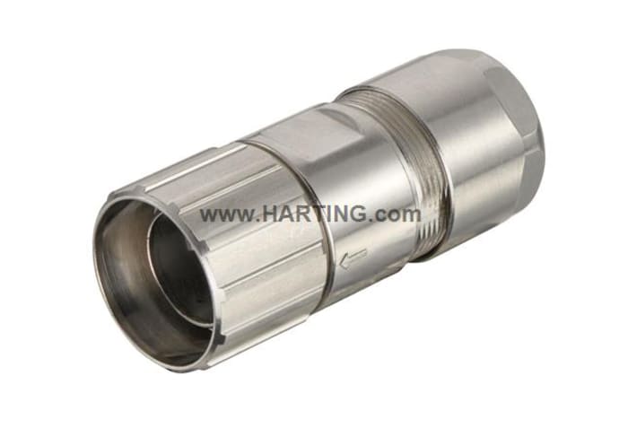 HARTING Han M23 Signal Heavy Duty Power Connector Housing, M23 Thread, Straight