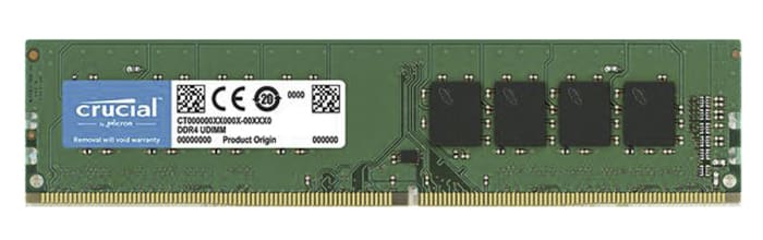 Crucial 8 GB DDR4 Desktop RAM, 2400MHz, UDIMM, 1.2V