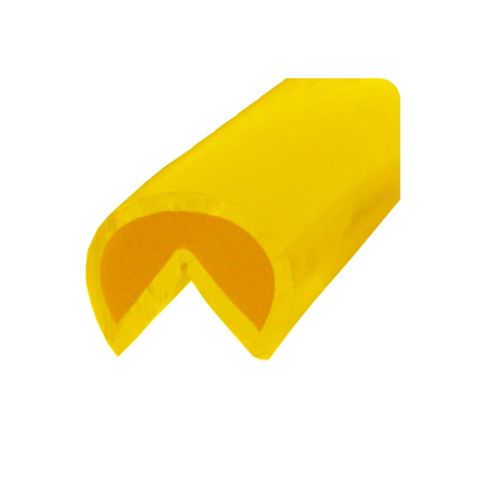 Protection contre les chocs RS PRO, Jaune en PVC, 10m x 40mm