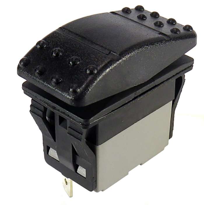 Interruptor de balancín RS PRO, Contacto DPDT, On-Off-On On-Off-On, 16 A Panel, Negro, IP40