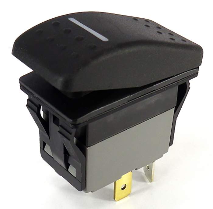 RS PRO | RS PRO Illuminated DPST, Latching On-Off Rocker Switch Panel ...