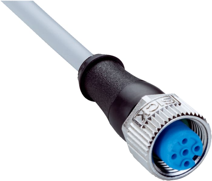 SICK Straight Female 4 way M12 to 4 way Unterminated Sensor Actuator Cable, 10m
