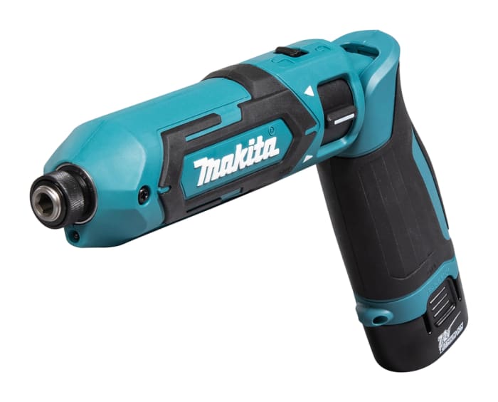 Atornillador eléctrico a batería Makita TD022DSE-UK de 7.2V, 1.5Ah, con conector inglés