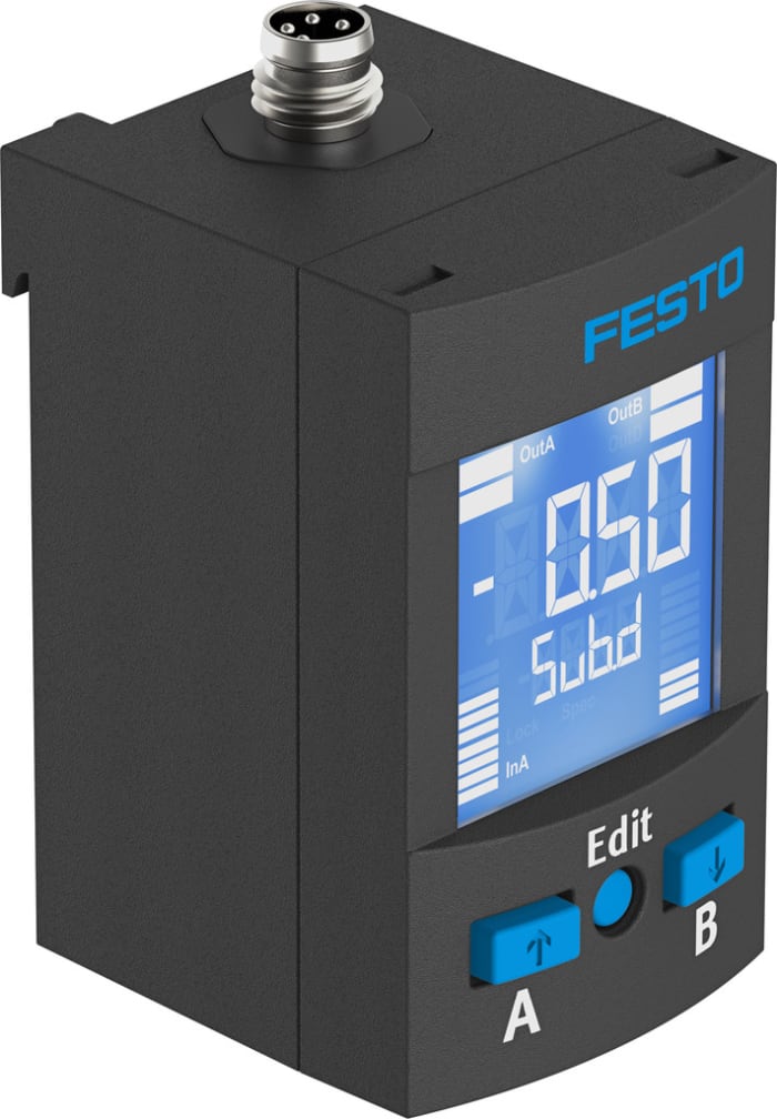 Festo Pressure Sensor 15bar, 30V dc, IP65, IP67 10bar