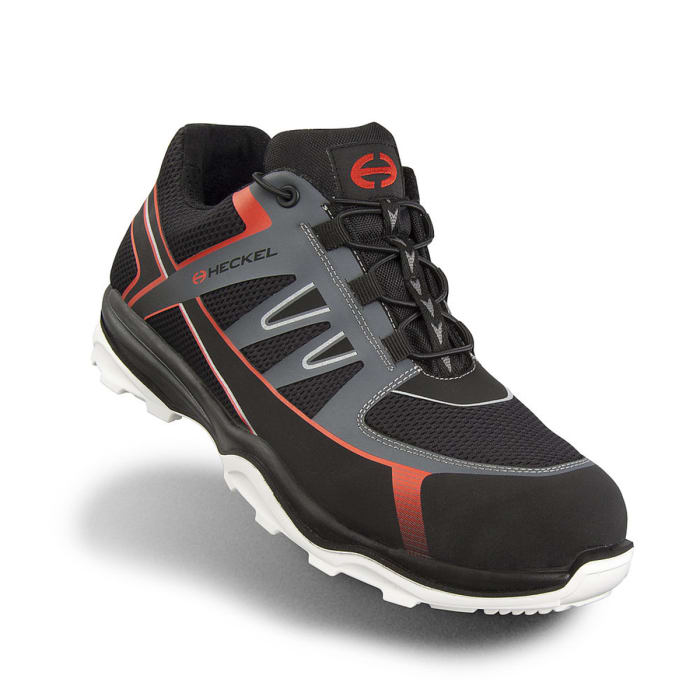 uvex RUN-R Men's Black, Grey, Red Composite  Toe Capped Safety Trainers, UK 6, EU 39