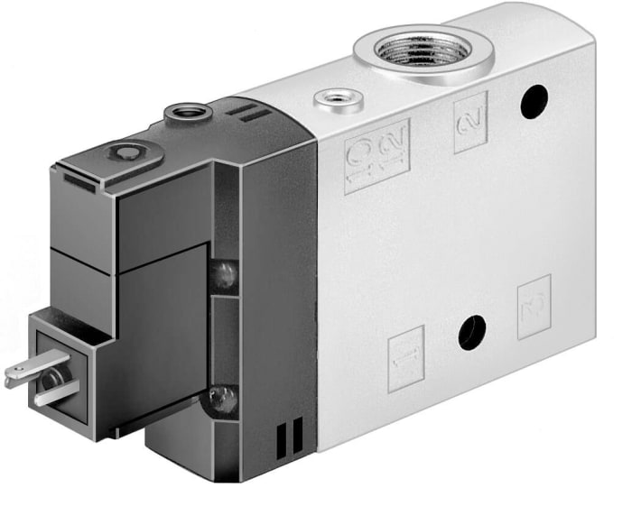 Elektromagnetický řídicí ventil, řada: CPE G 3/8 3/2 Elektrické průchozí otvor, max. průtok: 3200L/min Festo