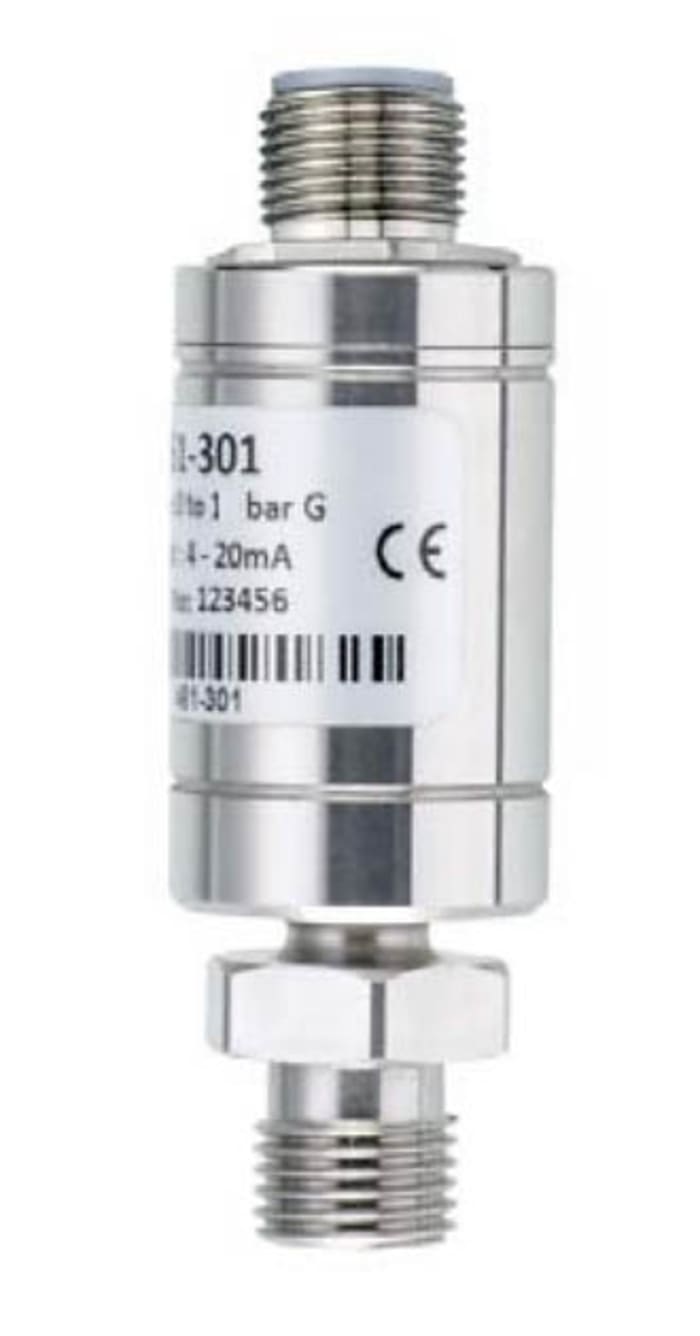 RS PRO Pressure Sensor, 0bar Min, 0.5bar Max, Analogue Output, Relative Reading