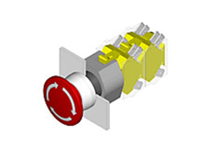 EAO Latching Push Button Head, IP65